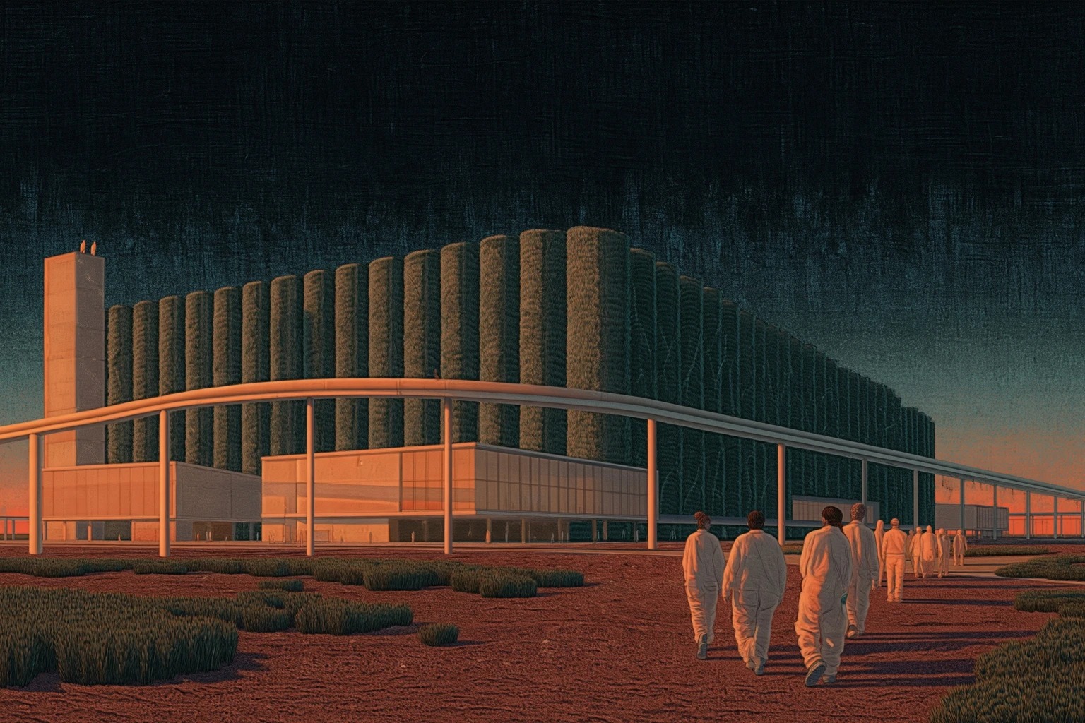 The Seven Bioregional Districts, Sector NM hero shot, former Stelco mill transformed