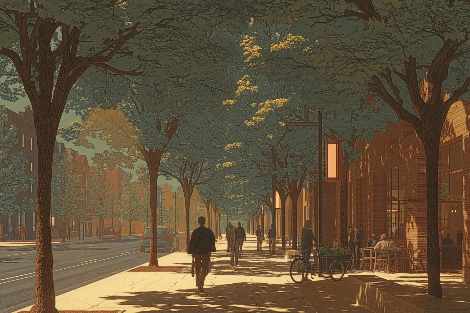 Section 1.4, A 40-degree Hamilton summer afternoon on a neighborhood high street