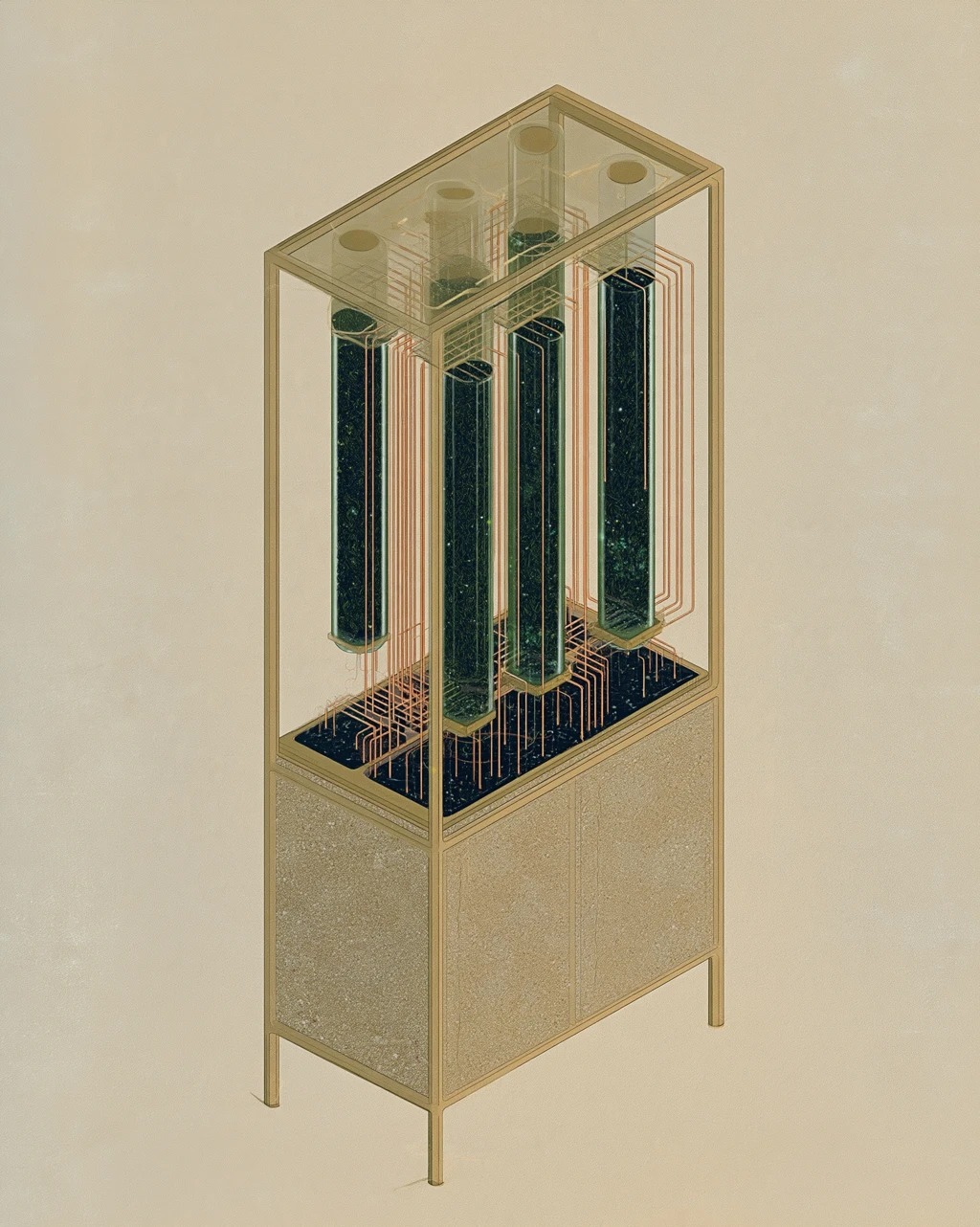Section 1.10, Organic Intelligence substrate, cross-section of a fungal server