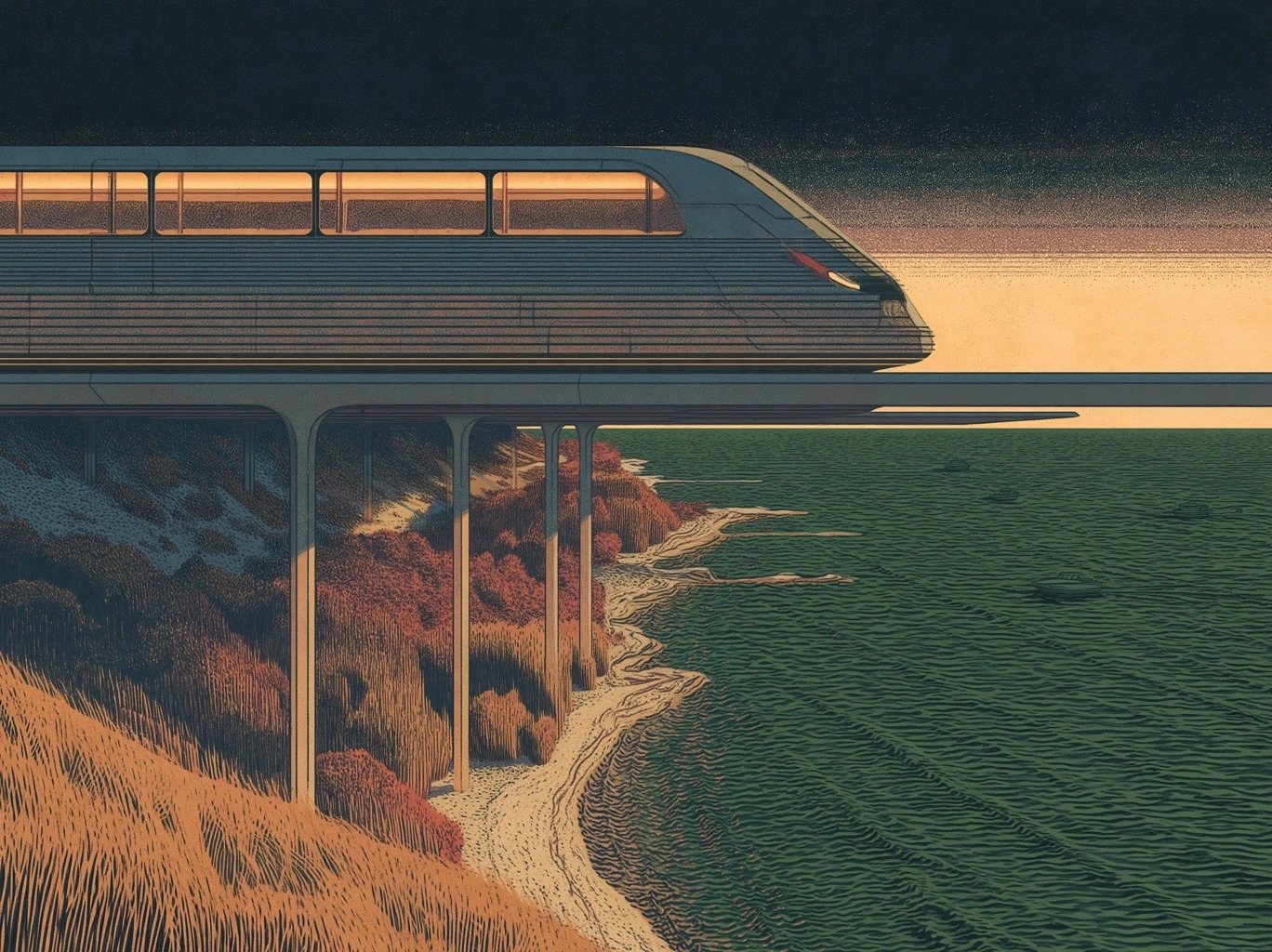 Chapter 3: Coast Rail along Lake Ontario at golden hour