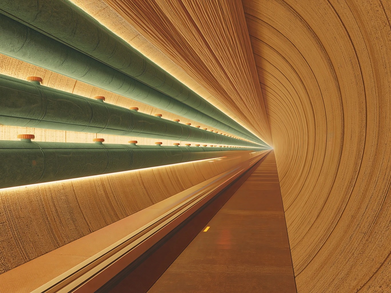 Chapter 3: Underground Orenda tunnel with geothermal pipes and cargo capsules