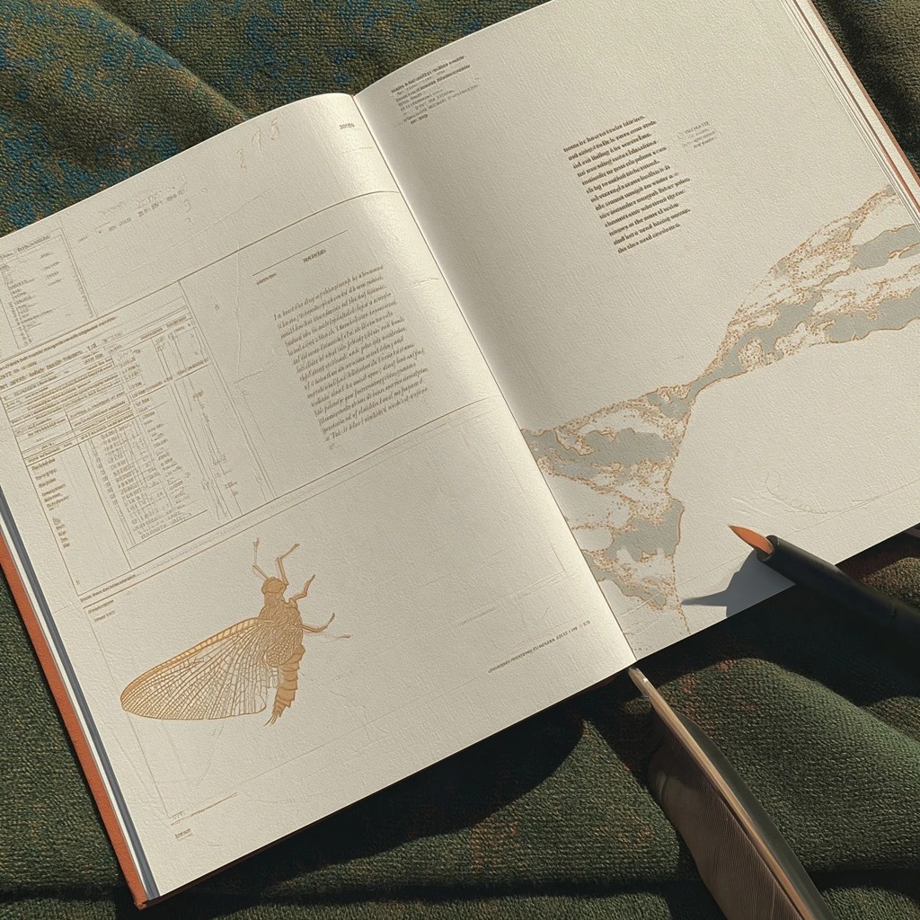 Chapter 3, Ravy's notebook open to a spread