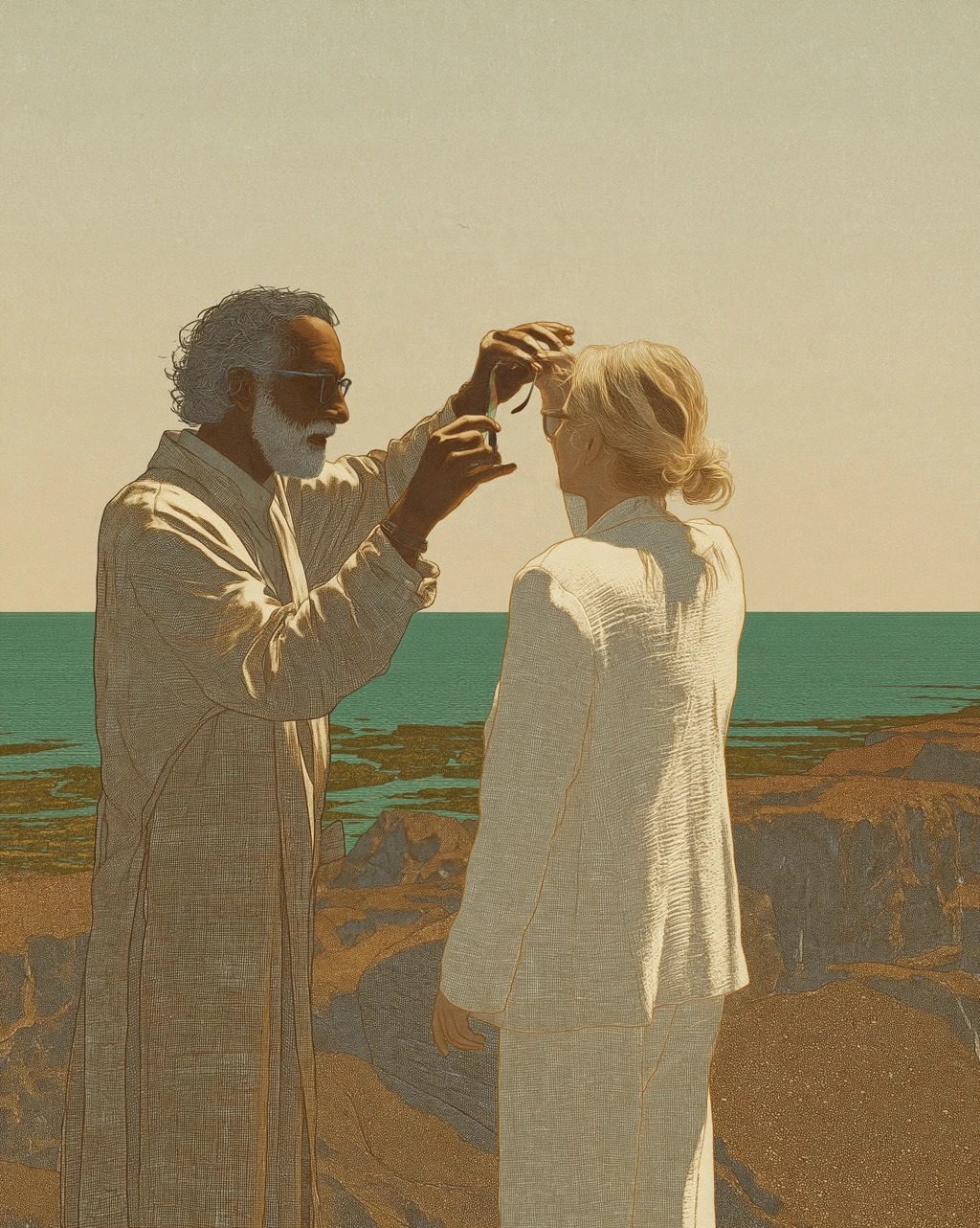 Chapter 4: Ravy handing Multi-lens to Copenhagen delegate