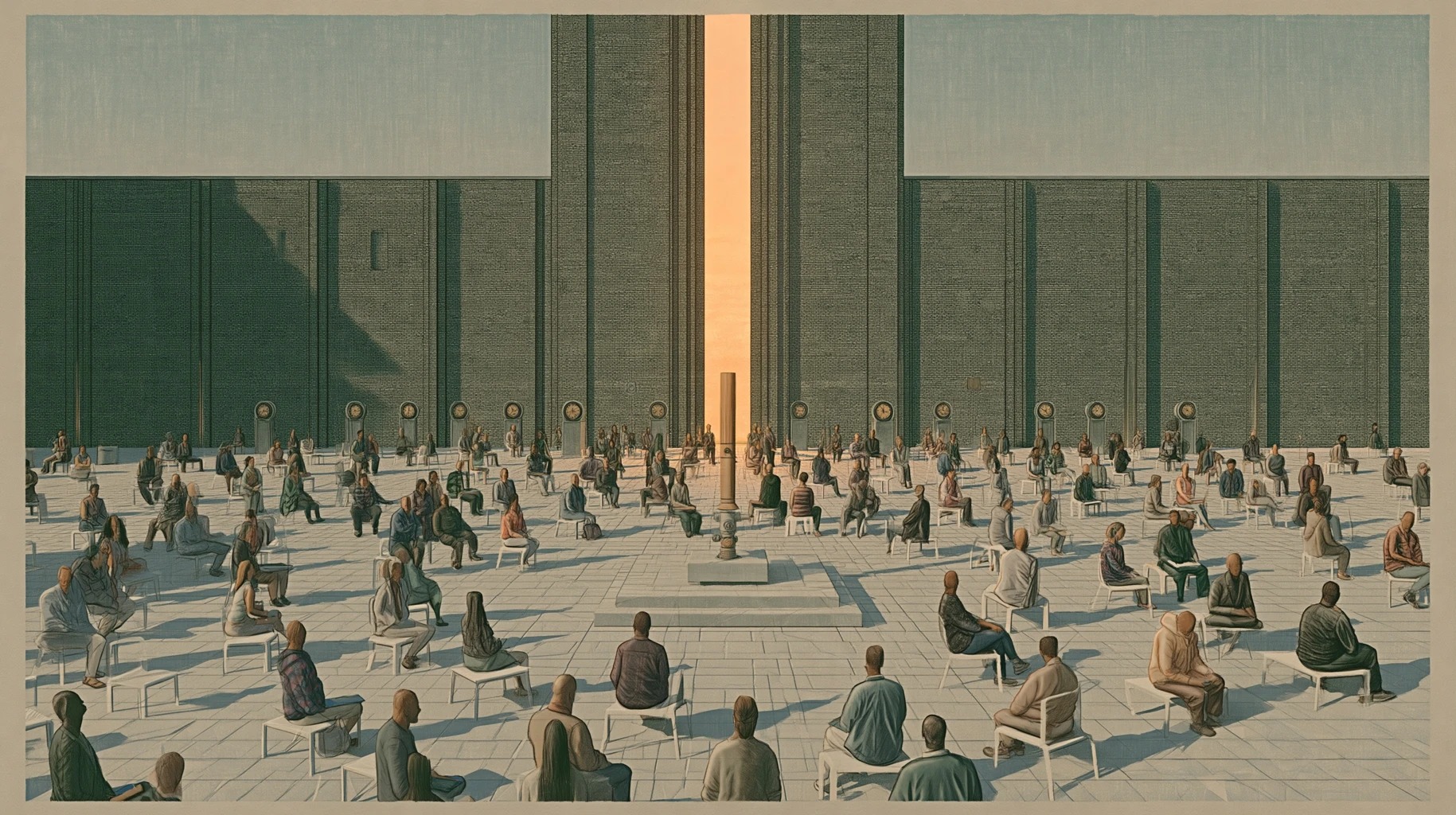 Chapter 4: Eastern Grove assembly in the Clock Tower courtyard