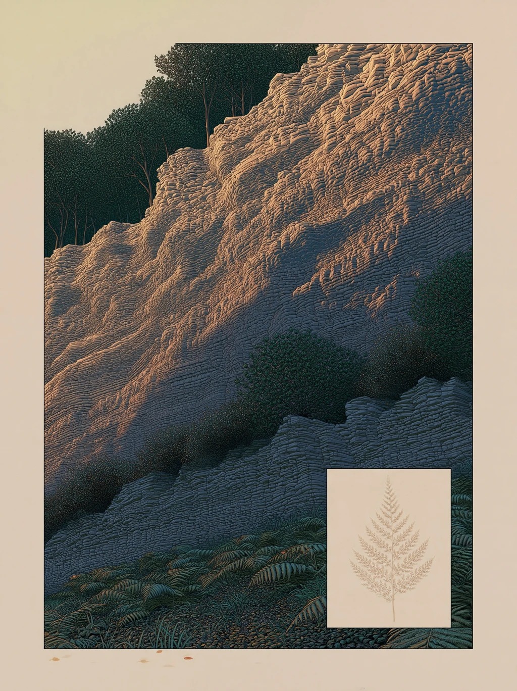 Chapter 5: Niagara Escarpment dolostone cliff face in late autumn