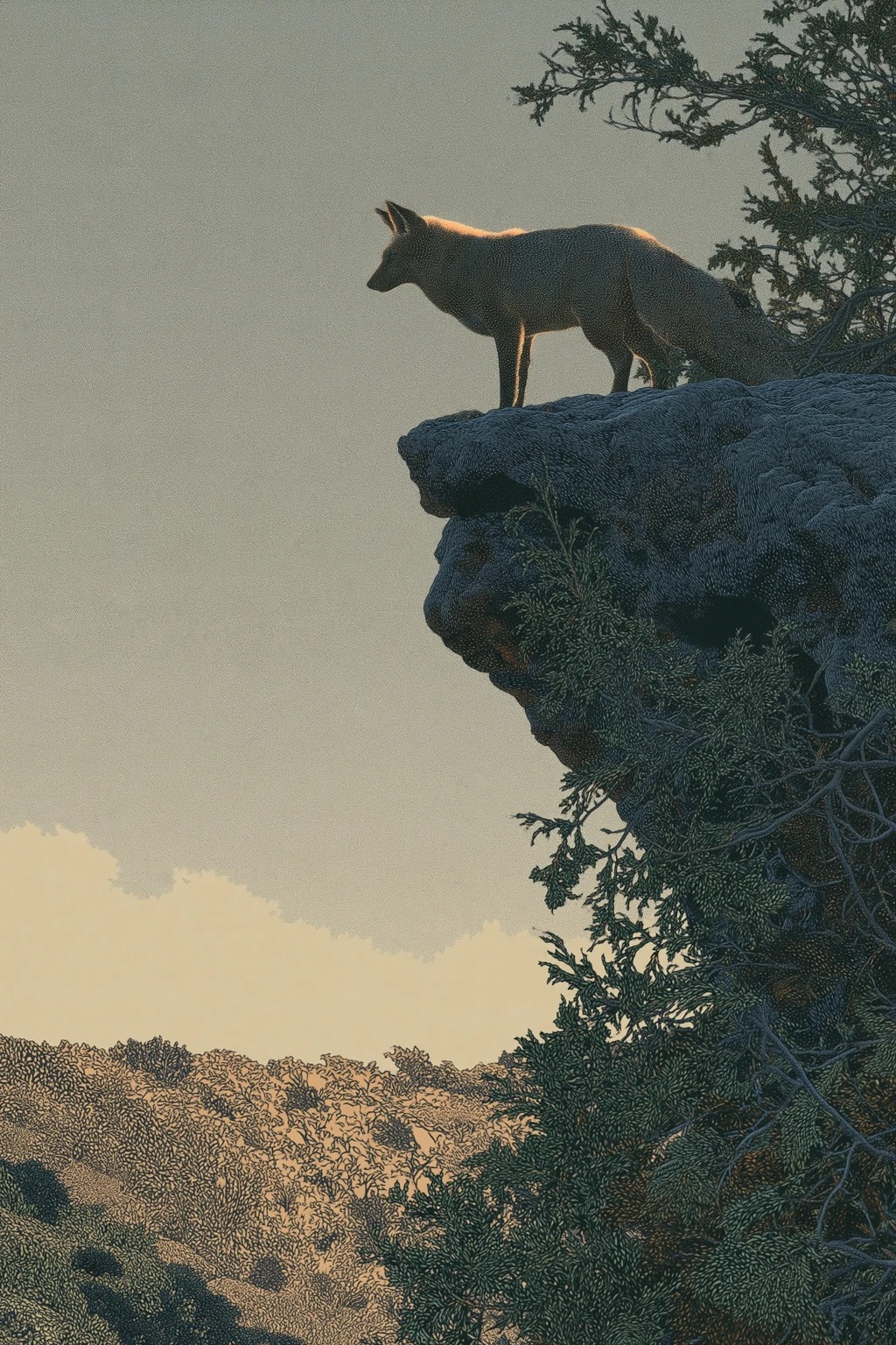 Chapter 5: Escarpment Fox on a dolostone ledge