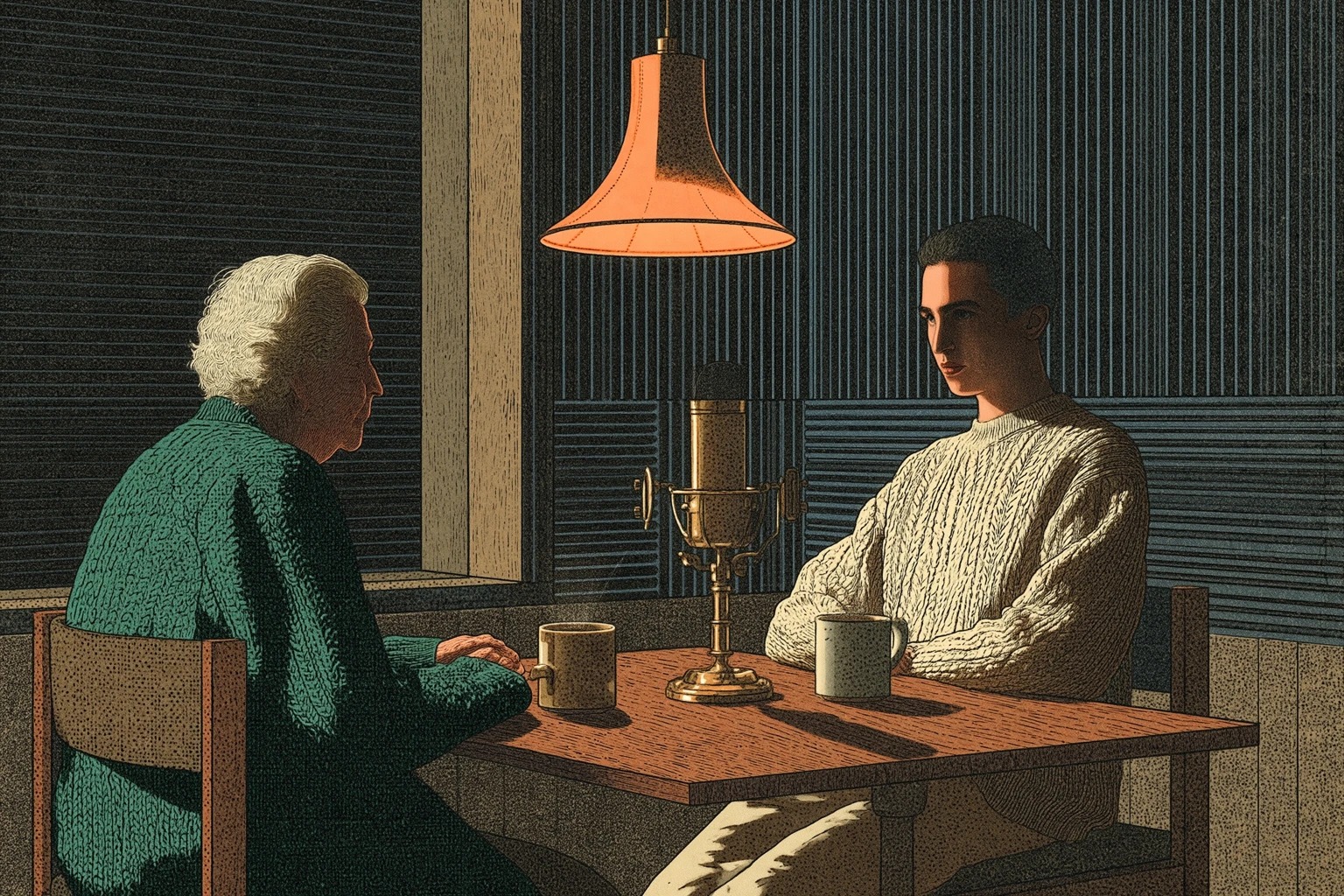 Chapter 8: Kira and Dev, civic archive recording booth, 2267