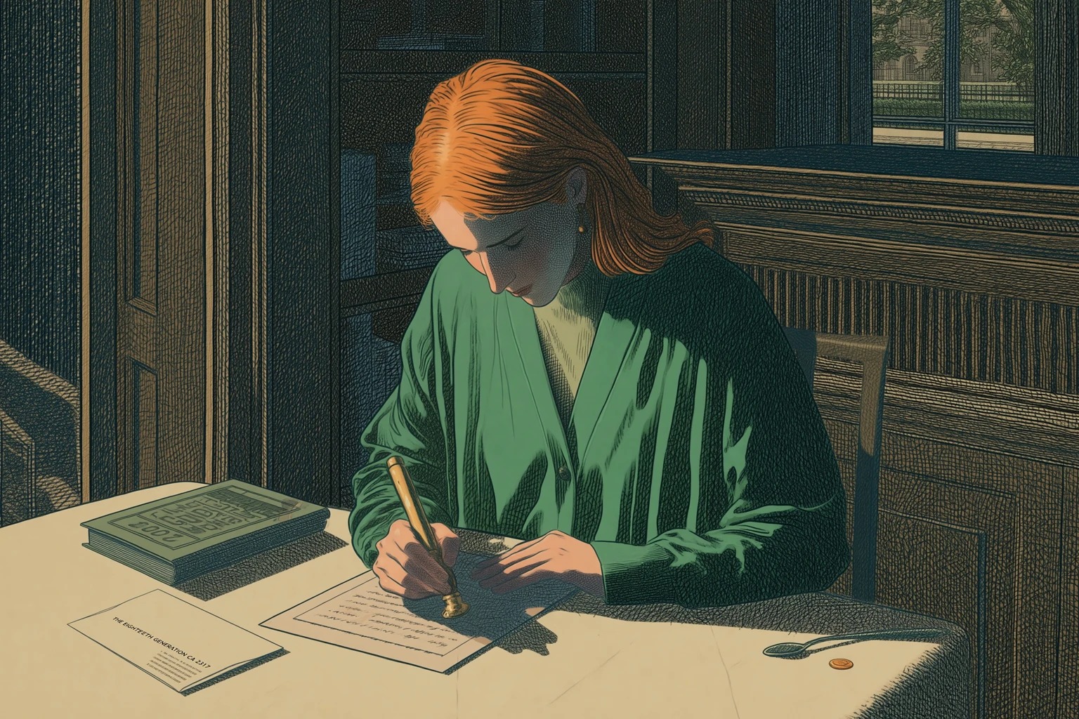 Chapter 8: Letter closing scene, Civic Documentation Collective, 2292